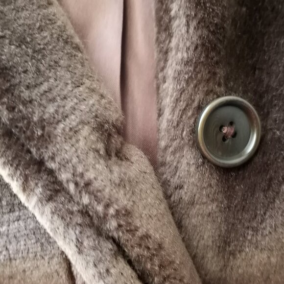 'J.CREW' Teddy Coat Dark Brown Size M EUC * Worn Twice - Picture 14 of 14